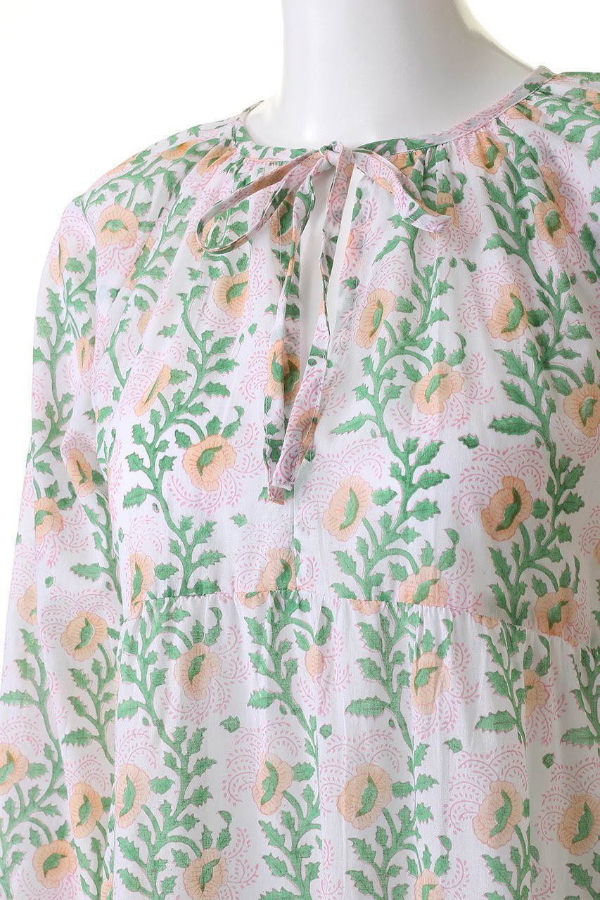 【エスゼット ブロックプリント/SZ Blockprints】のPRIYA DRESS ESSA ティアードチュニックワンピース 人気、トレンドファッション・服の通販 founy(ファニー) 　ファッション　Fashion　レディースファッション　Fashion for Women　ワンピース　Dresses　フォーマル・パーティードレス・結婚式用ドレス　Elegant & Casual Dresses　チュニック　Tunic Tops & Dresses　チュニック　Tunic, Long Top　ドレス　Dress, One-Piece　フェミニン　Feminine, Girly　リゾート　Resort, Vacation Style　リボン　Ribbon, Bow　リラックス　Relax, Relaxed Fit　水着　Swimsuit, Swimwear　other-5|ID: prp329100004046475 ipo3291000000032896424