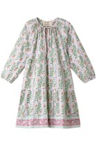 【エスゼット ブロックプリント/SZ Blockprints】のPRIYA DRESS ESSA ティアードチュニックワンピース ピンク|ID: prp329100004046475 ipo3291000000036671322