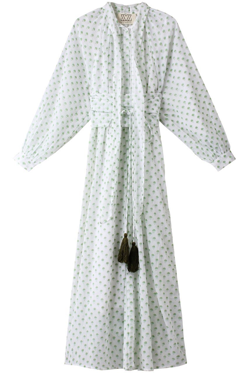 【エスゼット ブロックプリント/SZ Blockprints】のAKANE DRESS DAISY シアーワンピース 人気、トレンドファッション・服の通販 founy(ファニー) 　ファッション　Fashion　レディースファッション　WOMEN　ワンピース　Dress　ドレス　Party Dresses　チュニック　Tunic　オリエンタル　Oriental　シアー　Sheer　チュニック　Tunic　トレンド　Trend　フリンジ　Fringe　リゾート　Resort　ロング　Long　 other-1|ID: prp329100004046482 ipo3291000000027092735