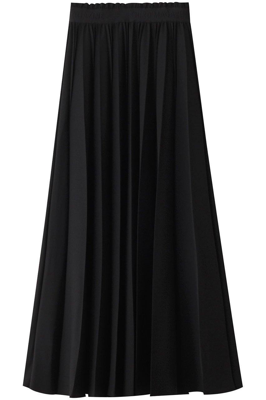 【サードマガジン/THIRD MAGAZINE】のジャガードエラスティックプリーツスカート インテリア・キッズ・メンズ・レディースファッション・服の通販 founy(ファニー) 　ファッション　Fashion　レディースファッション　Fashion for Women　スカート　Skirts　プリーツスカート / 上品フェミニンスタイル　Pleated Skirts　ロングスカート　Long Skirts / Maxi & Midi Skirts　トレンド　Trend, Trending Now　プリーツ　Pleats, Pleated　マキシ　Maxi, Full Length　ロング　Long, Long-Length　エレガント 上品　Elegant　ブラック|ID: prp329100004046483 ipo3291000000035813211