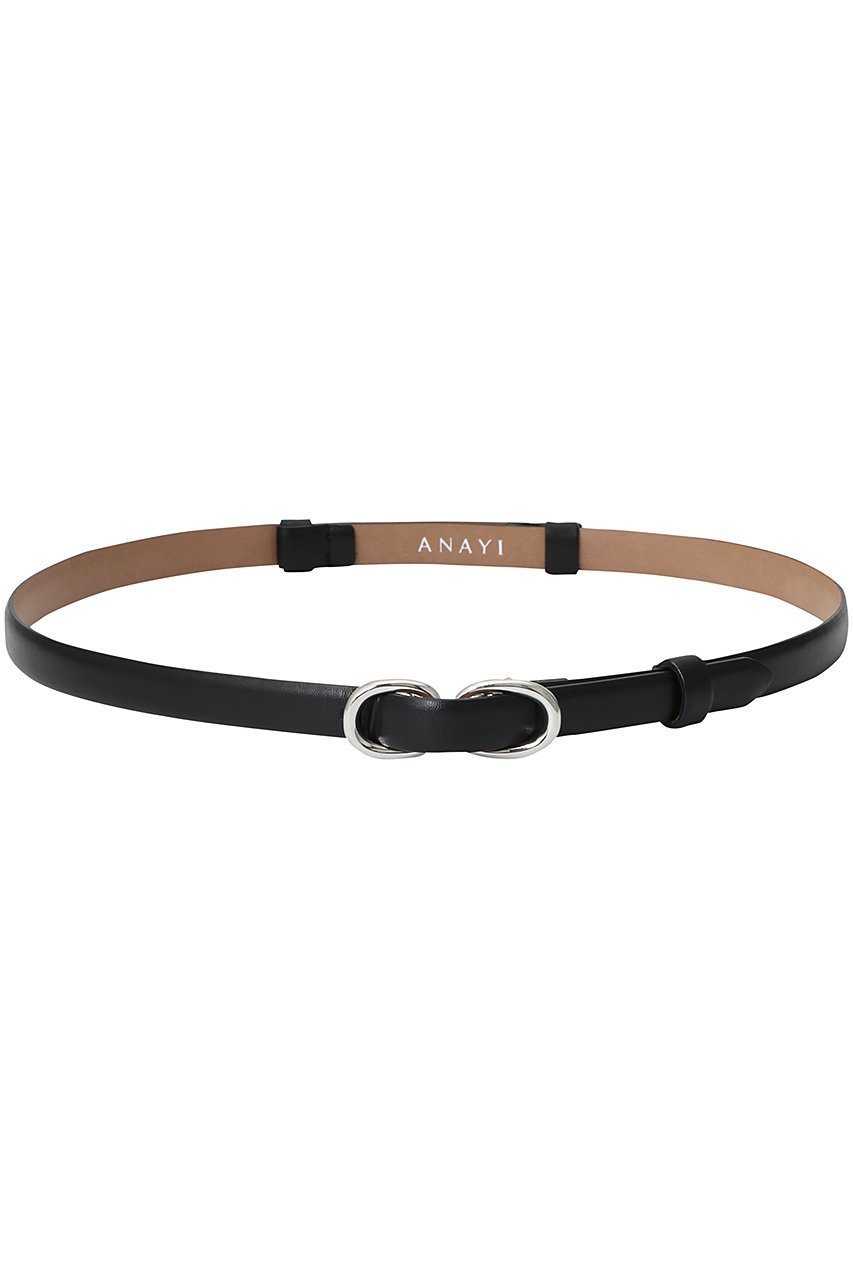 【アナイ/ANAYI】のダブルバックルスライドBELT インテリア・キッズ・メンズ・レディースファッション・服の通販 founy(ファニー) 　ファッション　Fashion　レディースファッション　Fashion for Women　バッグ　Bags　ベルト&ウエストマーク　Belts & Waist Accessories　なめらか　Smooth, Silky Texture　シンプル　Simple, Minimal　リボン　Ribbon, Bow　ロング　Long, Long-Length　定番　Standard, Basic Item　ブラック|ID: prp329100004046484 ipo3291000000032840479