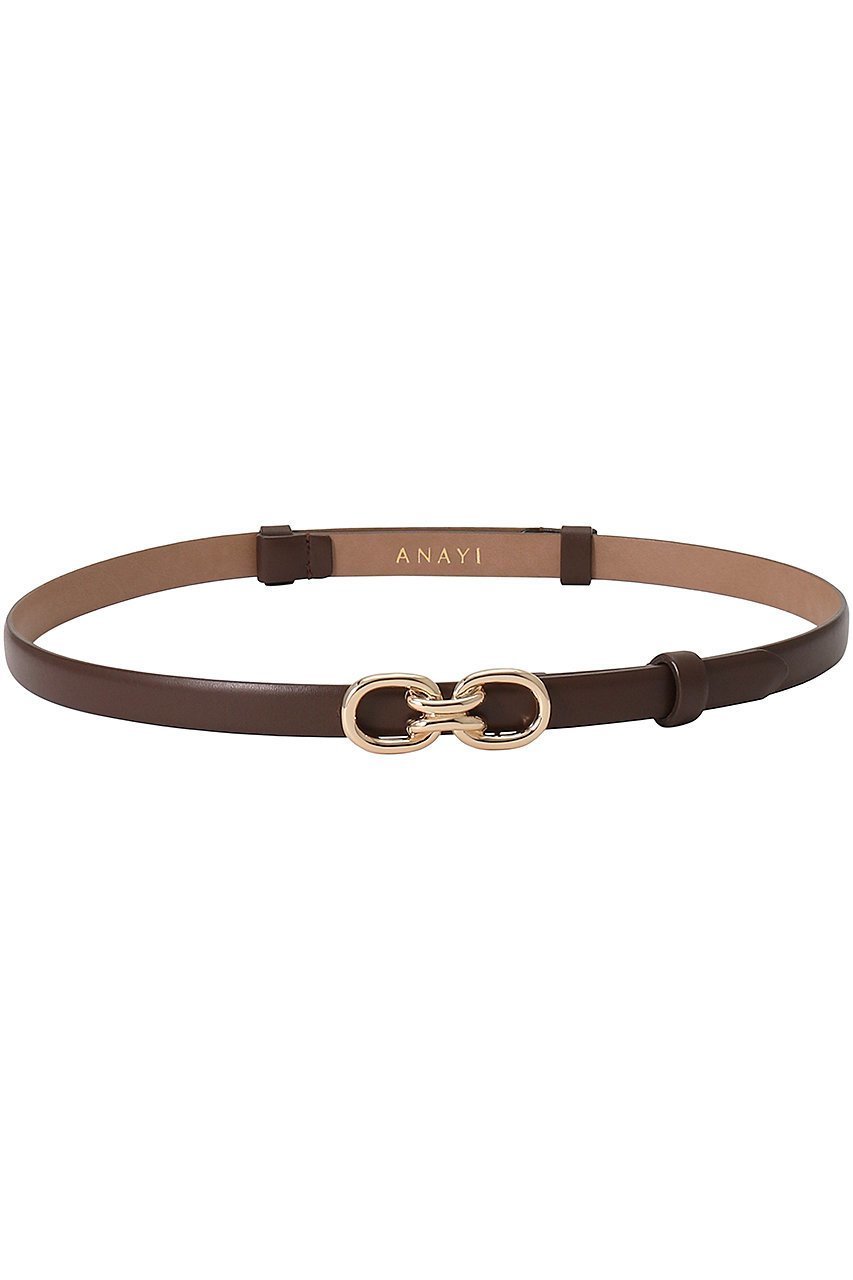 【アナイ/ANAYI】のダブルバックルスライドBELT インテリア・キッズ・メンズ・レディースファッション・服の通販 founy(ファニー) 　ファッション　Fashion　レディースファッション　Fashion for Women　バッグ　Bags　ベルト&ウエストマーク　Belts & Waist Accessories　なめらか　Smooth, Silky Texture　シンプル　Simple, Minimal　リボン　Ribbon, Bow　ロング　Long, Long-Length　定番　Standard, Basic Item　ブラウン|ID: prp329100004046484 ipo3291000000032840492