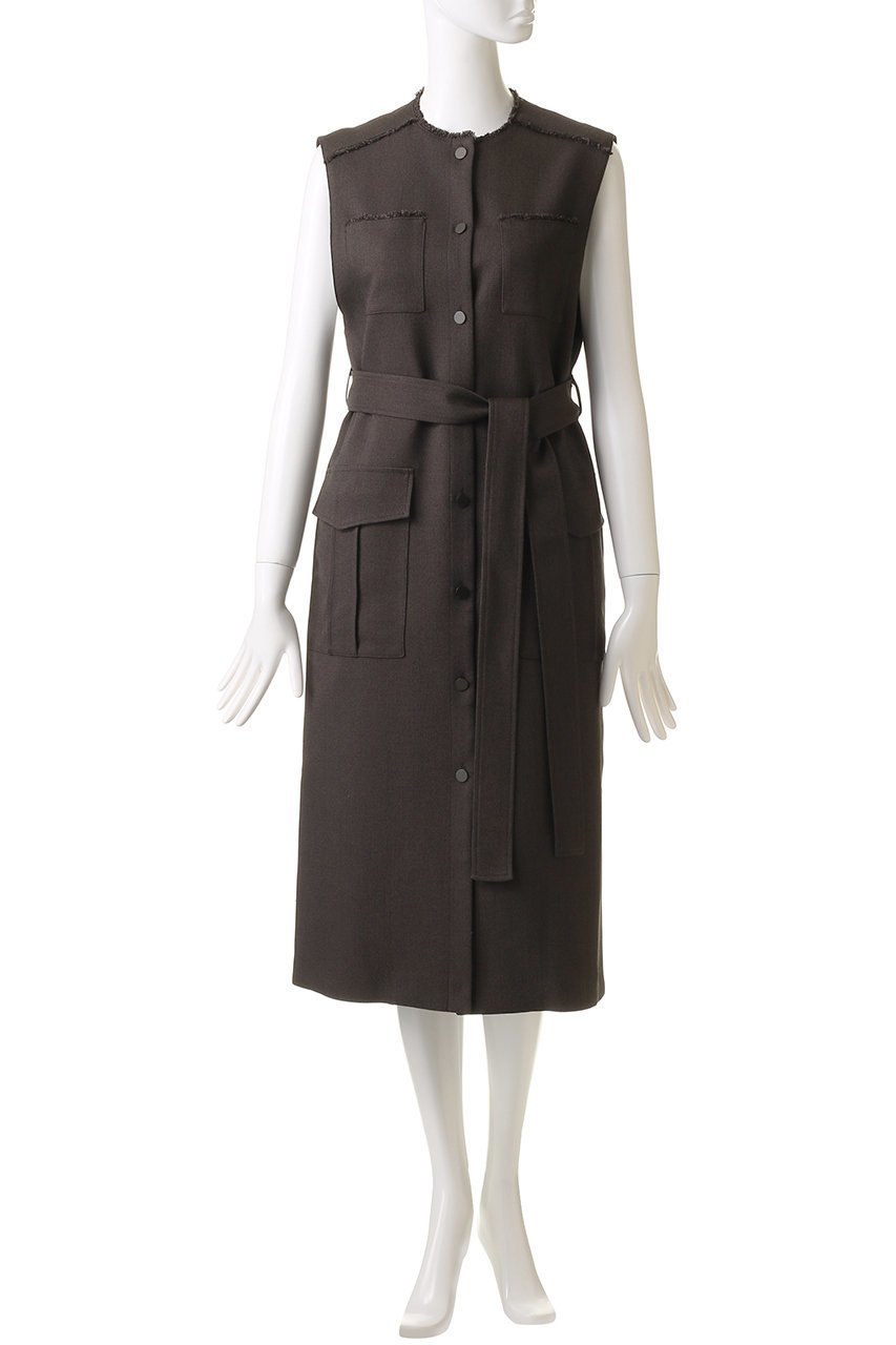 【アルアバイル/allureville】のメランジミニヘリンボンジレワンピース 人気、トレンドファッション・服の通販 founy(ファニー) 　ファッション　Fashion　レディースファッション　Fashion for Women　アウター　Coat / Outerwear Collection　ワンピース　Dresses　チュニック　Tunic Tops & Dresses　おすすめ　Recommended / Our Picks　インナー　Innerwear　チュニック　Tunic, Long Top　ノースリーブ　Sleeveless, No-Sleeve　マニッシュ　Mannish, Boyish　ロング　Long, Long-Length　秋　Autumn　長袖　Long Sleeve, Full Sleeve　other-2|ID: prp329100004046495 ipo3291000000035950288