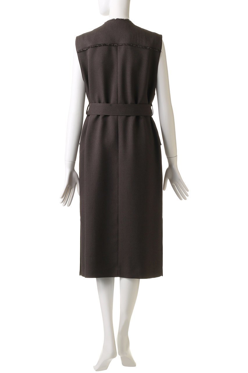 【アルアバイル/allureville】のメランジミニヘリンボンジレワンピース 人気、トレンドファッション・服の通販 founy(ファニー) 　ファッション　Fashion　レディースファッション　Fashion for Women　アウター　Coat / Outerwear Collection　ワンピース　Dresses　チュニック　Tunic Tops & Dresses　おすすめ　Recommended / Our Picks　インナー　Innerwear　チュニック　Tunic, Long Top　ノースリーブ　Sleeveless, No-Sleeve　マニッシュ　Mannish, Boyish　ロング　Long, Long-Length　秋　Autumn　長袖　Long Sleeve, Full Sleeve　other-4|ID: prp329100004046495 ipo3291000000035950290