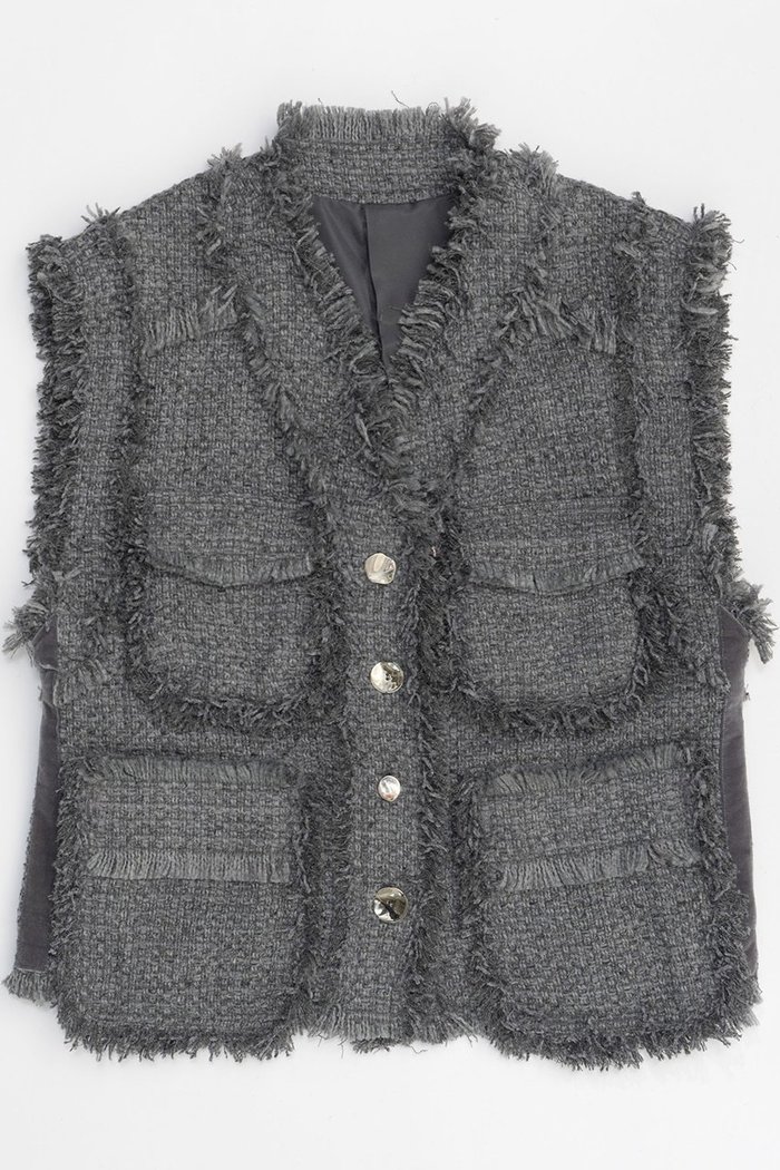 【メゾンスペシャル/MAISON SPECIAL】のTweed Vest/ツイードベスト インテリア・キッズ・メンズ・レディースファッション・服の通販 founy(ファニー) https://founy.com/ ファッション Fashion レディースファッション WOMEN アウター Coat Outerwear ジャケット Jackets ジャケット Jacket チェック Check ツイード Tweed デニム Denim ハーフ Half フロント Front ベスト Vest ベロア Velor ポケット Pocket 防寒 Cold Protection ワイド Wide 再入荷 Restock/Back In Stock/Re Arrival おすすめ Recommend |ID: prp329100004047341 ipo3291000000027113403