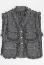 【メゾンスペシャル/MAISON SPECIAL】のTweed Vest/ツイードベスト GRY(グレー)|ID:prp329100004047341