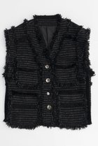 【メゾンスペシャル/MAISON SPECIAL】のTweed Vest/ツイードベスト BLK(ブラック)|ID:prp329100004047341