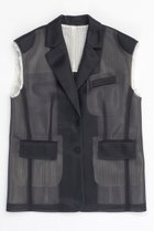 【メゾンスペシャル/MAISON SPECIAL】のSee-through Gilet/シースルージレ C.GRY(チャコールグレー)|ID:prp329100004047346