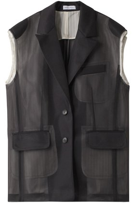 【メゾンスペシャル/MAISON SPECIAL】 See-through Gilet/シースルージレ人気、トレンドファッション・服の通販 founy(ファニー) ファッション Fashion レディースファッション Fashion for Women アウター Coat / Outerwear Collection レディースジャケット・軽アウター Jackets インナー Innerwear 秋 Autumn キュプラ Cupro, Eco Fabric ジャケット Jacket, Outerwear スウェット / スエット Sweatshirt, Sweatwear ストライプ Stripe, Striped Pattern タンク Tank Top, Sleeveless Top ベスト Vest, Waistcoat 別注 Limited Edition, Custom Order 冬 Winter / This Winter 夏 Summer |ID:prp329100004047346