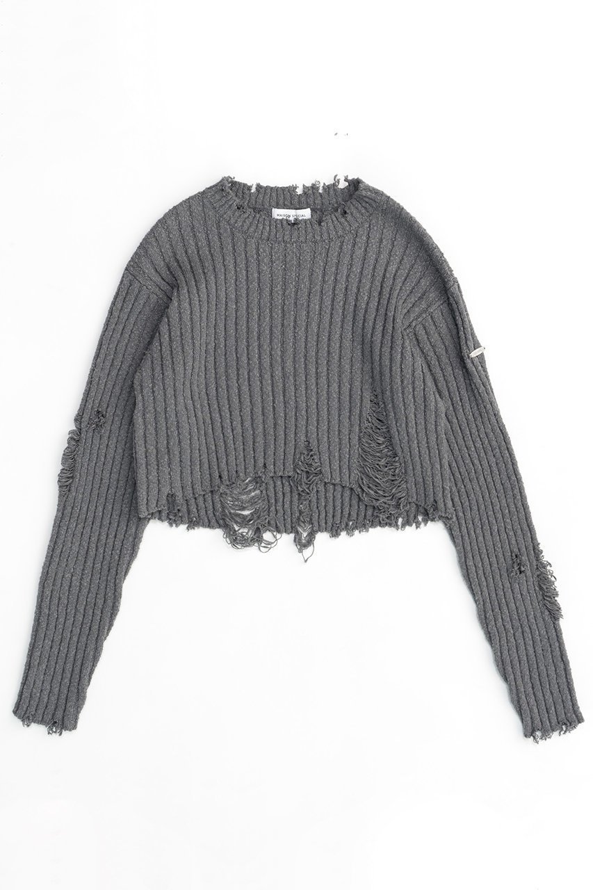 【メゾンスペシャル/MAISON SPECIAL】のSlab Distressed Effect Knitwear/スラブダメージニット 人気、トレンドファッション・服の通販 founy(ファニー) 　ファッション　Fashion　レディースファッション　WOMEN　トップス・カットソー　Tops/Tshirt　ニット　Knit Tops　プルオーバー　Pullover　おすすめ　Recommend　インナー　Inner　ショート　Short　ボトム　Bottom　ミモレ　Mimore　ロング　Long　 other-1|ID: prp329100004047347 ipo3291000000027113422