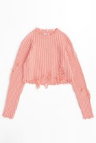 【メゾンスペシャル/MAISON SPECIAL】のSlab Distressed Effect Knitwear/スラブダメージニット PNK(ピンク)|ID:prp329100004047347