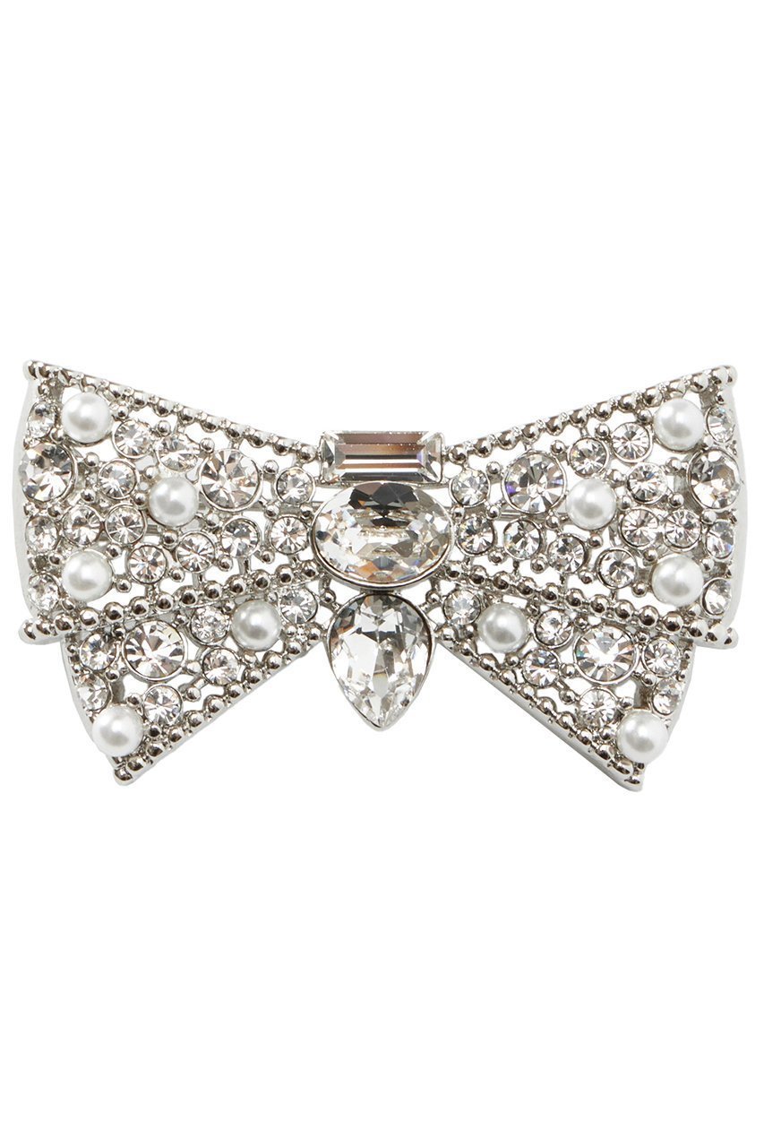 【アナイ/ANAYI】のリボンタイビジューブローチ インテリア・キッズ・メンズ・レディースファッション・服の通販 founy(ファニー) 　ファッション　Fashion　レディースファッション　Fashion for Women　おすすめ　Recommended / Our Picks　ガラス　Glass, Glassware　シルバー　Silver, Metallic Silver　パール　Pearl, Pearl Accent　フォルム　Silhouette, Form　ブローチ　Brooch, Pin Brooch　モダン　Modern, Contemporary　モチーフ　Motif, Design Theme　リボン　Ribbon, Bow　再入荷　Restock / Back in Stock　シルバー|ID: prp329100004047349 ipo3291000000035051375