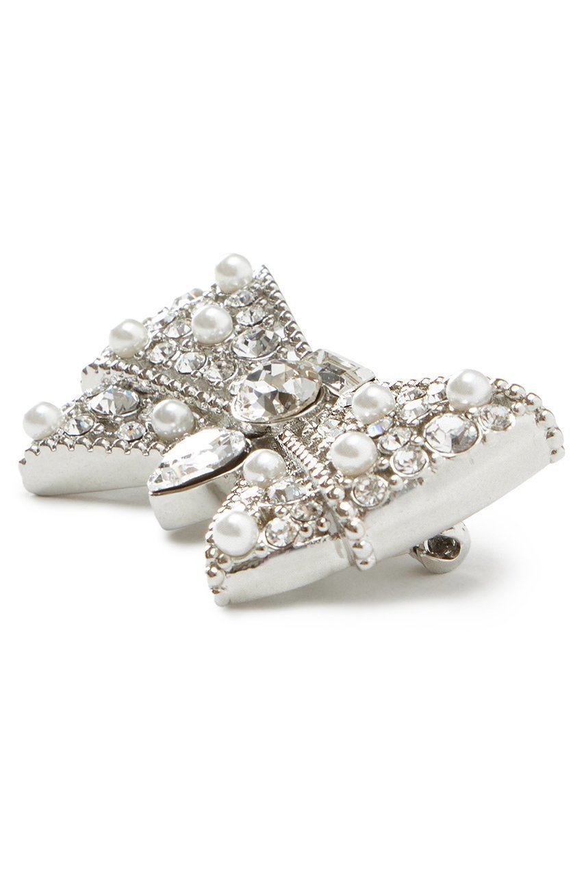 【アナイ/ANAYI】のリボンタイビジューブローチ 人気、トレンドファッション・服の通販 founy(ファニー) 　ファッション　Fashion　レディースファッション　Fashion for Women　おすすめ　Recommended / Our Picks　ガラス　Glass, Glassware　シルバー　Silver, Metallic Silver　パール　Pearl, Pearl Accent　フォルム　Silhouette, Form　ブローチ　Brooch, Pin Brooch　モダン　Modern, Contemporary　モチーフ　Motif, Design Theme　リボン　Ribbon, Bow　再入荷　Restock / Back in Stock　other-2|ID: prp329100004047349 ipo3291000000035051376