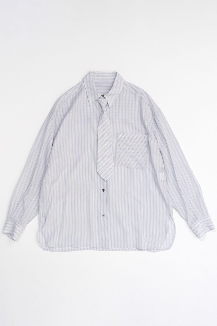 【メゾンスペシャル/MAISON SPECIAL】のTie Shirt/ネクタイシャツ インテリア・キッズ・メンズ・レディースファッション・服の通販 founy(ファニー) https://founy.com/ ファッション Fashion レディースファッション WOMEN トップス・カットソー Tops/Tshirt シャツ/ブラウス Shirts/Blouses ストライプ Stripe スリーブ Sleeve チェック Check トレンド Trend 羽織 Haori ロング Long おすすめ Recommend エレガント 上品 Elegant |ID: prp329100004047375 ipo3291000000027113503