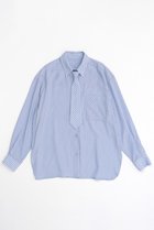 【メゾンスペシャル/MAISON SPECIAL】のStripe Tie Shirt/ストライプネクタイシャツ 人気、トレンドファッション・服の通販 founy(ファニー) ファッション Fashion レディースファッション WOMEN トップス・カットソー Tops/Tshirt シャツ/ブラウス Shirts/Blouses おすすめ Recommend ストライプ Stripe スリーブ Sleeve トレンド Trend ロング Long エレガント 上品 Elegant 羽織 Haori thumbnail BLU(ブルー)|ID: prp329100004047375 ipo3291000000027113505