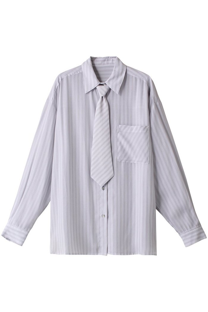 【メゾンスペシャル/MAISON SPECIAL】のTie Shirt/ネクタイシャツ インテリア・キッズ・メンズ・レディースファッション・服の通販 founy(ファニー) https://founy.com/ ファッション Fashion レディースファッション Fashion for Women トップス・カットソー Cut & Sew Tops シャツ・ブラウス・オフィスカジュアル Elegant Blouses & Button-Ups ストライプ Stripe, Striped Pattern スリーブ Sleeve, Long Sleeve / Short Sleeve チェック Check, Plaid, Tartan トレンド Trend, Trending Now 羽織 Haori, Light Jacket ロング Long, Long-Length おすすめ Recommended / Our Picks エレガント 上品 Elegant |ID: prp329100004047375 ipo3291000000036841833