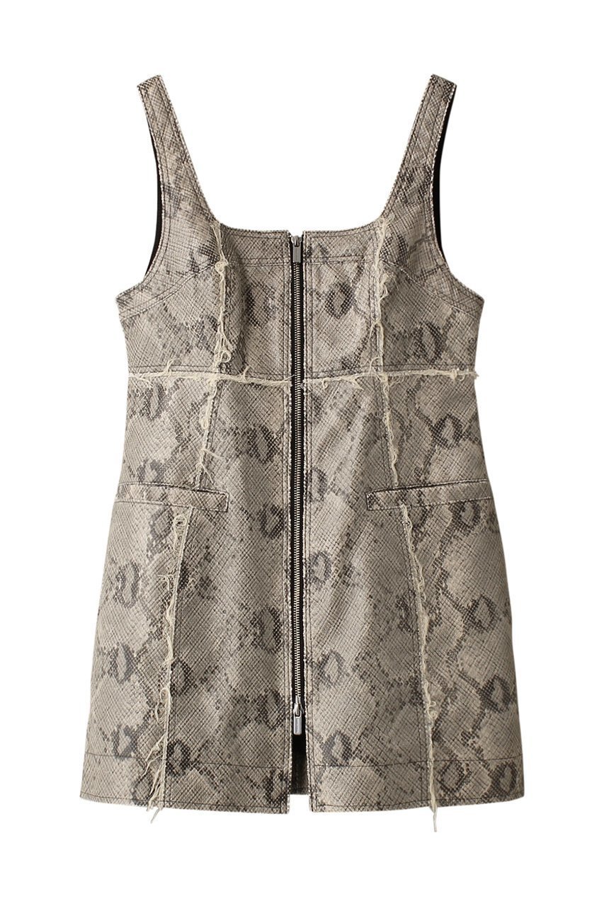 【メゾンスペシャル/MAISON SPECIAL】のVegan Leather Python Front Zip Tops/ヴィーガンレザーパイソンフロントジップトップス 人気、トレンドファッション・服の通販 founy(ファニー) 　ファッション　Fashion　レディースファッション　Fashion for Women　トップス・カットソー　Cut & Sew Tops　シャツ・ブラウス・オフィスカジュアル　Elegant Blouses & Button-Ups　コルセット　Corset, Bustier　スリーブ　Sleeve, Long Sleeve / Short Sleeve　セットアップ　Set-Up, Coordinated Outfit　パイソン　Python, Snakeskin Pattern　無地　Plain, Solid Color　ロング　Long, Long-Length　 other-1|ID: prp329100004047377 ipo3291000000032901573