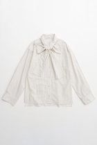 【メゾンスペシャル/MAISON SPECIAL】のBig Ribbon Shirt/ビッグリボンシャツ WHT(ホワイト)|ID:prp329100004047378