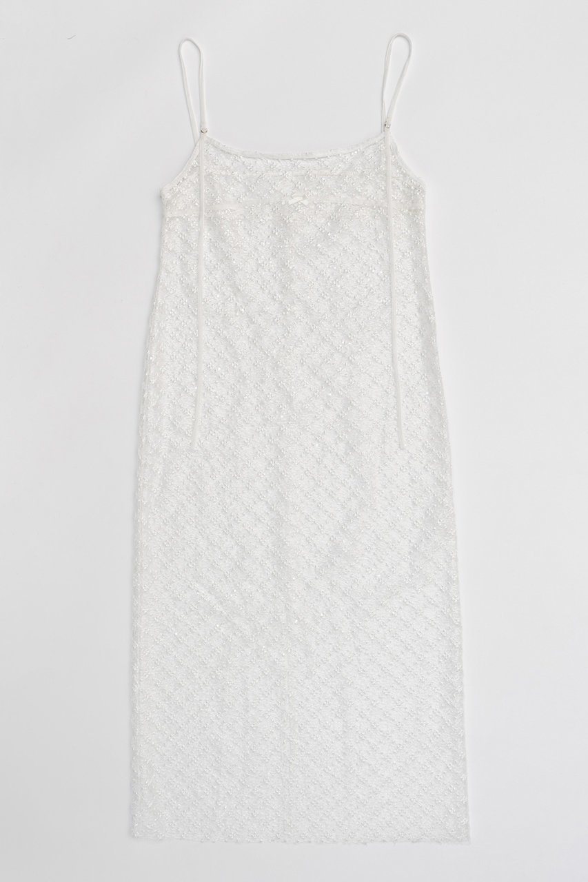 【メゾンスペシャル/MAISON SPECIAL】のSparkling Camisole Maxidresses/キラキラキャミワンピース インテリア・キッズ・メンズ・レディースファッション・服の通販 founy(ファニー) 　ファッション　Fashion　レディースファッション　WOMEN　ワンピース　Dress　ドレス　Party Dresses　キャミワンピース　No Sleeve Dresses　チュニック　Tunic　シンプル　Simple　スパンコール　Sequins　チュニック　Tunic　デニム　Denim　ビスチェ　Bustier　ベロア　Velor　ボトム　Bottom　メッシュ　Mesh　ロング　Long　WHT(ホワイト)|ID: prp329100004047380 ipo3291000000027113523