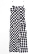 【メゾンスペシャル/MAISON SPECIAL】のButton Slit Checkered Camisole Maxidresses/ボタンスリットチェックキャミワンピース 人気、トレンドファッション・服の通販 founy(ファニー) ファッション Fashion レディースファッション WOMEN ワンピース Dress ドレス Party Dresses キャミワンピース No Sleeve Dresses チュニック Tunic インナー Inner ガーリー Girly スリット Slit チェック Check チュニック Tunic ドレープ Drape フリル Frills レース Race ロング Long A/W・秋冬 Aw・Autumn/Winter・Fw・Fall-Winter 再入荷 Restock/Back In Stock/Re Arrival おすすめ Recommend thumbnail BLK(ブラック)|ID: prp329100004047382 ipo3291000000027113529