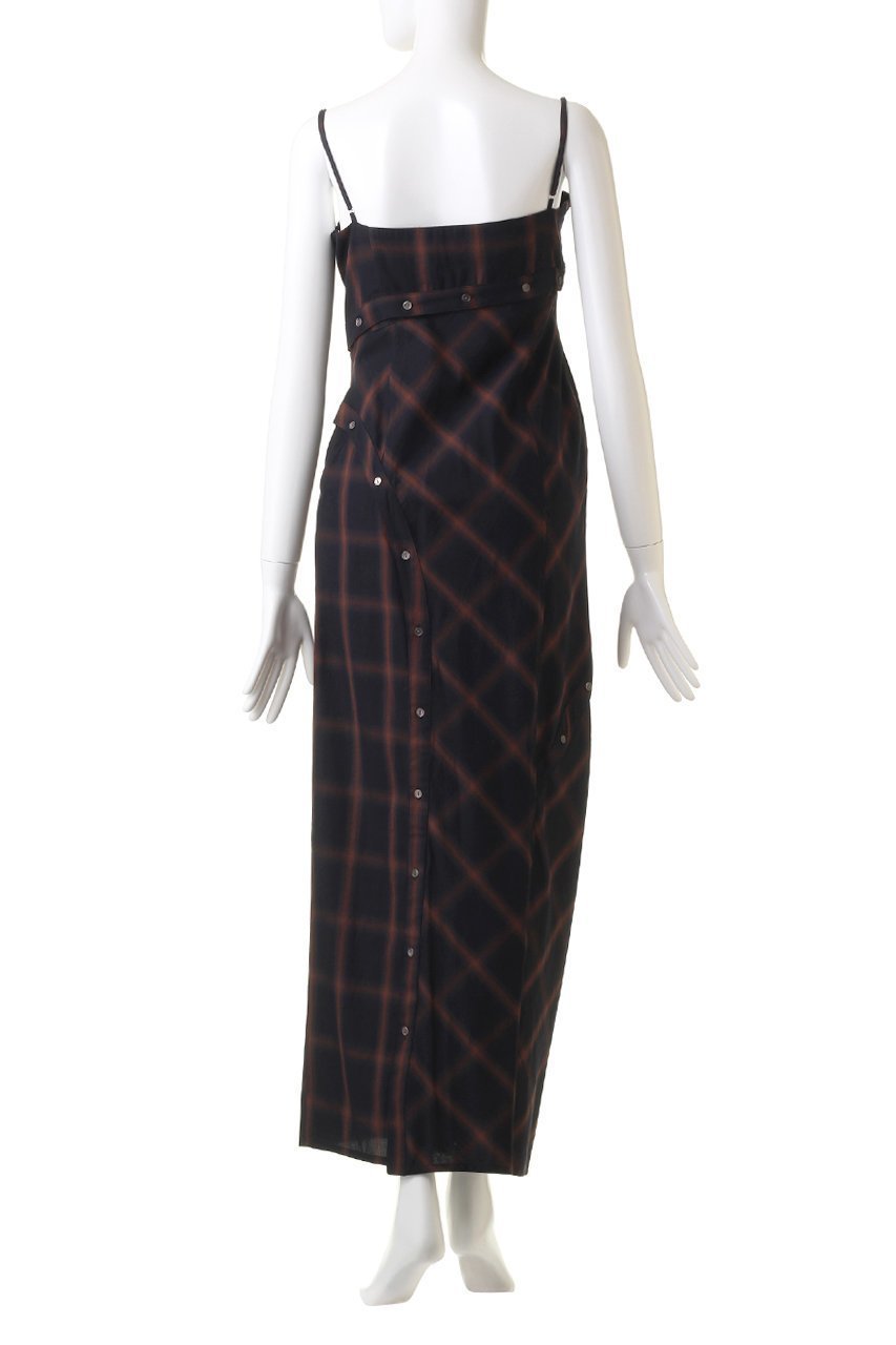 【メゾンスペシャル/MAISON SPECIAL】のButton Slit Checkered Camisole Maxidresses/ボタンスリットチェックキャミワンピース 人気、トレンドファッション・服の通販 founy(ファニー) 　ファッション　Fashion　レディースファッション　Fashion for Women　ワンピース　Dresses　フォーマル・パーティードレス・結婚式用ドレス　Elegant & Casual Dresses　キャミソールワンピース　Camisole Dresses　チュニック　Tunic Tops & Dresses　インナー　Innerwear　ガーリー　Girly, Feminine Style　スリット　Slit, Slit Detail　チェック　Check, Plaid, Tartan　チュニック　Tunic, Long Top　ドレープ　Drape, Draping Fabric　フリル　Frill, Ruffle　レース　Lace, Lace Fabric　ロング　Long, Long-Length　A/W・秋冬　Autumn/Winter　おすすめ　Recommended / Our Picks　other-4|ID: prp329100004047382 ipo3291000000032891016