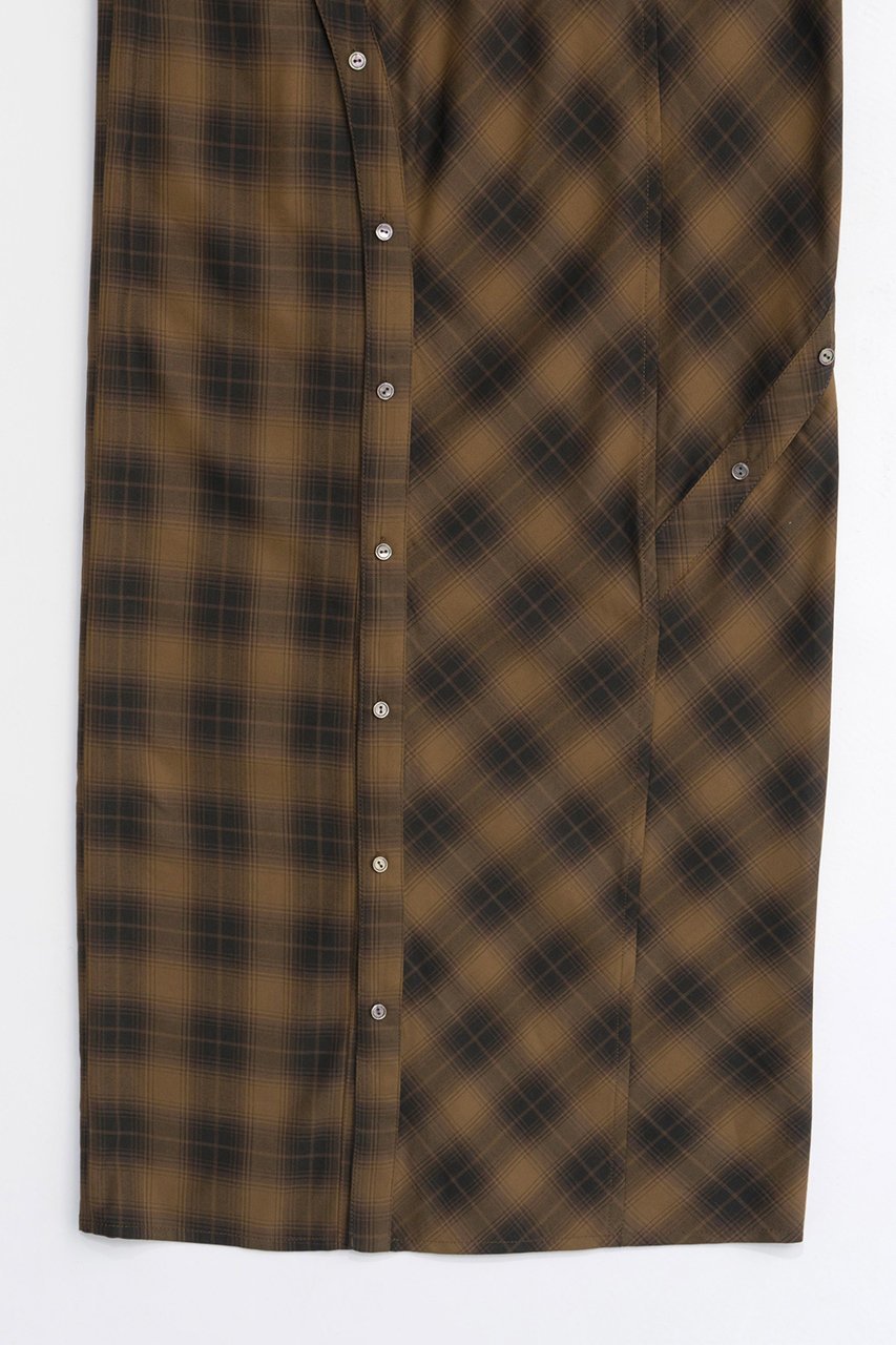 【メゾンスペシャル/MAISON SPECIAL】のButton Slit Checkered Camisole Maxidresses/ボタンスリットチェックキャミワンピース 人気、トレンドファッション・服の通販 founy(ファニー) 　ファッション　Fashion　レディースファッション　Fashion for Women　ワンピース　Dresses　フォーマル・パーティードレス・結婚式用ドレス　Elegant & Casual Dresses　キャミソールワンピース　Camisole Dresses　チュニック　Tunic Tops & Dresses　インナー　Innerwear　ガーリー　Girly, Feminine Style　スリット　Slit, Slit Detail　チェック　Check, Plaid, Tartan　チュニック　Tunic, Long Top　ドレープ　Drape, Draping Fabric　フリル　Frill, Ruffle　レース　Lace, Lace Fabric　ロング　Long, Long-Length　A/W・秋冬　Autumn/Winter　おすすめ　Recommended / Our Picks　other-7|ID: prp329100004047382 ipo3291000000032891029