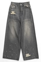 【メゾンスペシャル/MAISON SPECIAL】のBaggy Denim Pants/デニムバギーパンツ BLK(ブラック)|ID:prp329100004047383