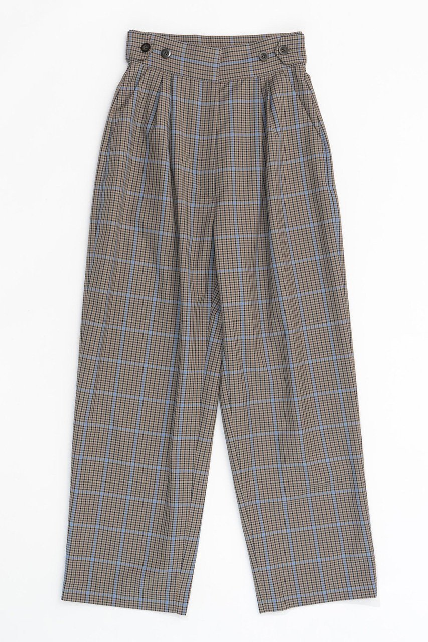 【メゾンスペシャル/MAISON SPECIAL】の2way Waist Checkered Pants/2WAYウエストチェックパンツ インテリア・キッズ・メンズ・レディースファッション・服の通販 founy(ファニー) 　ファッション　Fashion　レディースファッション　WOMEN　パンツ　Pants　ジャケット　Jacket　セットアップ　Set Up　チェック　Check　トレンド　Trend　パターン　Pattern　ロング　Long　BGE(ベージュ)|ID: prp329100004047387 ipo3291000000027113548