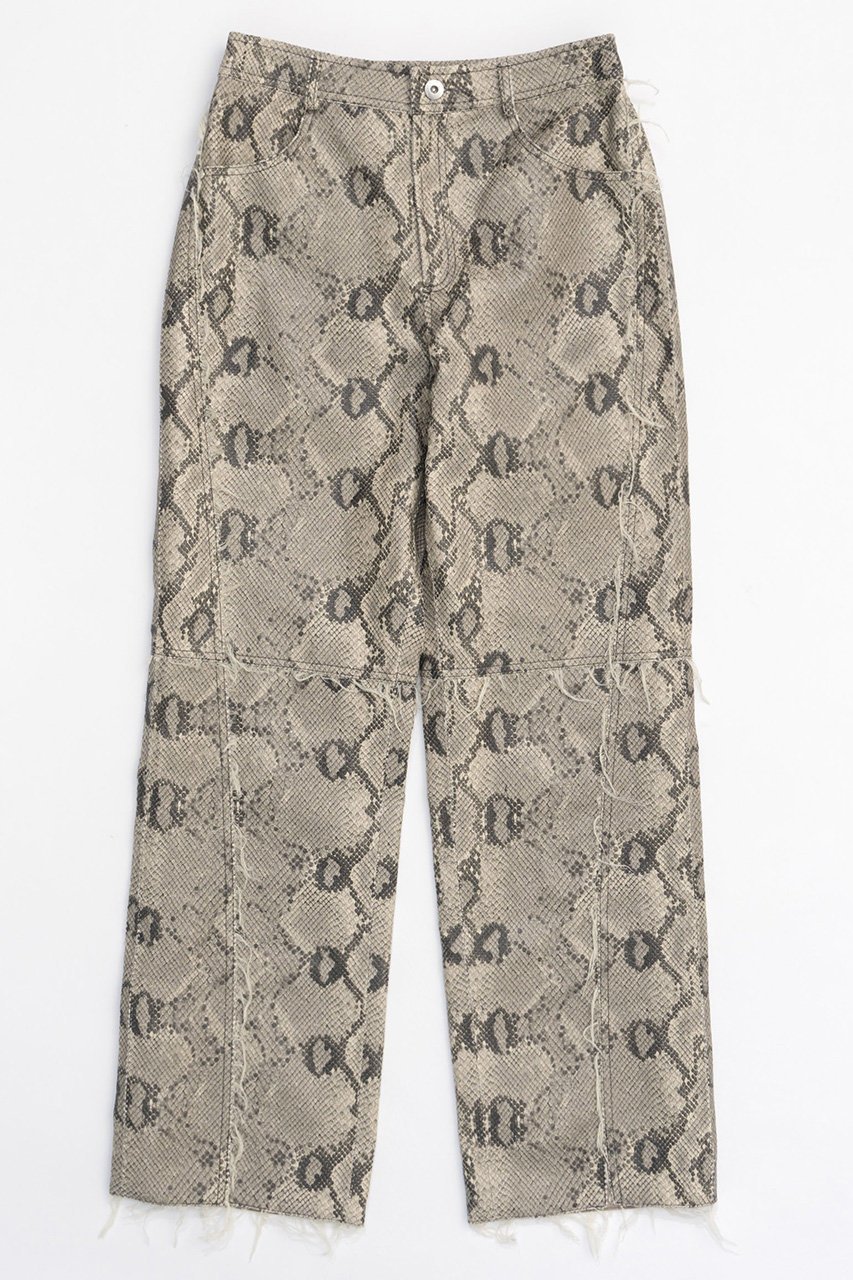 【メゾンスペシャル/MAISON SPECIAL】のVegan Leather Python Cut Off Pants/ヴィーガンレザーパイソンカットオフパンツ 人気、トレンドファッション・服の通販 founy(ファニー) 　ファッション　Fashion　レディースファッション　WOMEN　パンツ　Pants　セットアップ　Set Up　トレンド　Trend　パイソン　Python　無地　Plain Color　 other-1|ID: prp329100004047388 ipo3291000000027113549