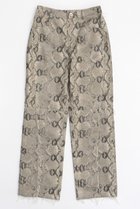 【メゾンスペシャル/MAISON SPECIAL】のVegan Leather Python Cut Off Pants/ヴィーガンレザーパイソンカットオフパンツ MLT1(マルチカラー)|ID:prp329100004047388