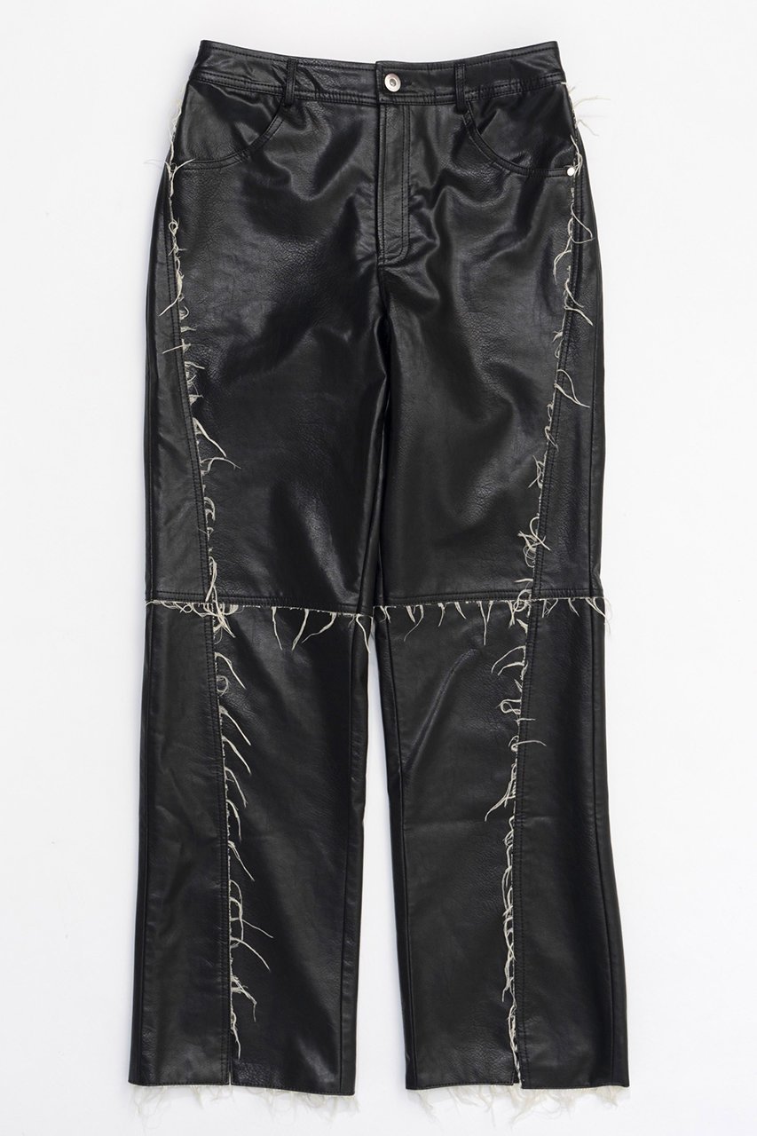 【メゾンスペシャル/MAISON SPECIAL】のVegan Leather Cut Off Pants/ヴィーガンレザーカットオフパンツ 人気、トレンドファッション・服の通販 founy(ファニー) 　ファッション　Fashion　レディースファッション　WOMEN　パンツ　Pants　ウォッシュ　Wash　ヴィンテージ　Vintage　セットアップ　Set Up　トレンド　Trend　パイソン　Python　 other-1|ID: prp329100004047389 ipo3291000000027113551