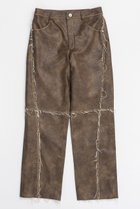 【メゾンスペシャル/MAISON SPECIAL】のVegan Leather Cut Off Pants/ヴィーガンレザーカットオフパンツ 人気、トレンドファッション・服の通販 founy(ファニー) ファッション Fashion レディースファッション WOMEN パンツ Pants ウォッシュ Wash ヴィンテージ Vintage セットアップ Set Up トレンド Trend パイソン Python thumbnail BRN(ブラウン)|ID: prp329100004047389 ipo3291000000027113553