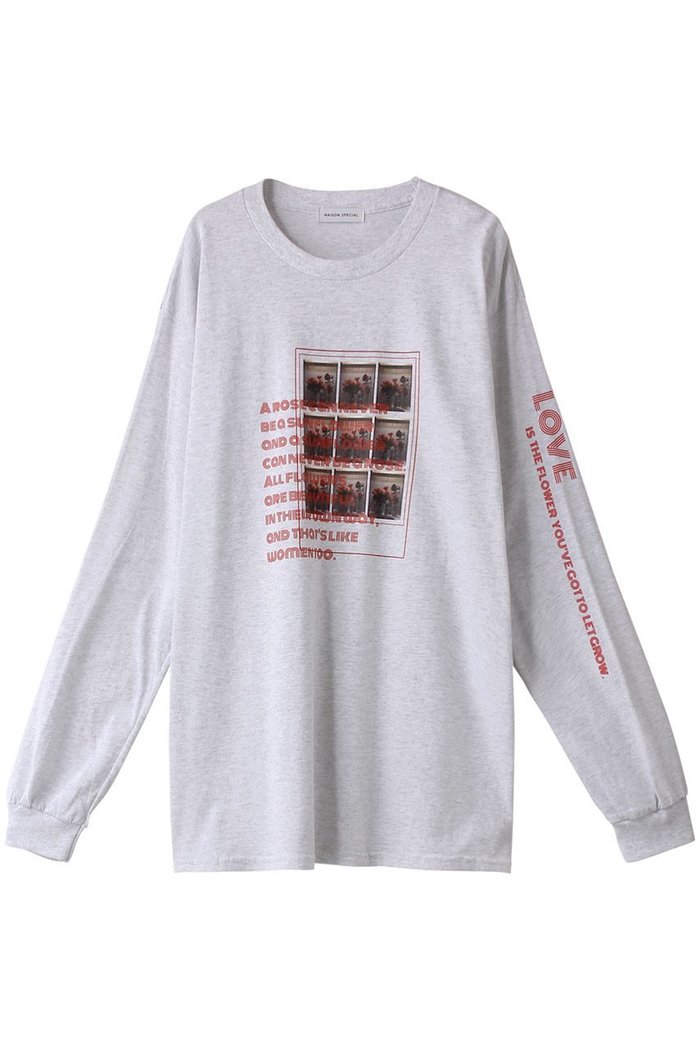 【メゾンスペシャル/MAISON SPECIAL】のKITCHENFLOWER Long Sleeve T-shirt/KITCHENFLOWERロンTEE インテリア・キッズ・メンズ・レディースファッション・服の通販 founy(ファニー) https://founy.com/ ファッション Fashion レディースファッション Fashion for Women トップス・カットソー Cut & Sew Tops シャツ・ブラウス・オフィスカジュアル Elegant Blouses & Button-Ups ロングTシャツ・Tシャツ Longline T-Shirts & Tees カットソー・ベーシックTシャツ Cut-and-Sewn Tops / Stretch Tees & Basics ウォッシャブル Machine Washable グラフィック Graphic, Graphic Design スリーブ Sleeve, Long Sleeve / Short Sleeve プリント Print, Printed Pattern ロング Long, Long-Length |ID: prp329100004047392 ipo3291000000032893931