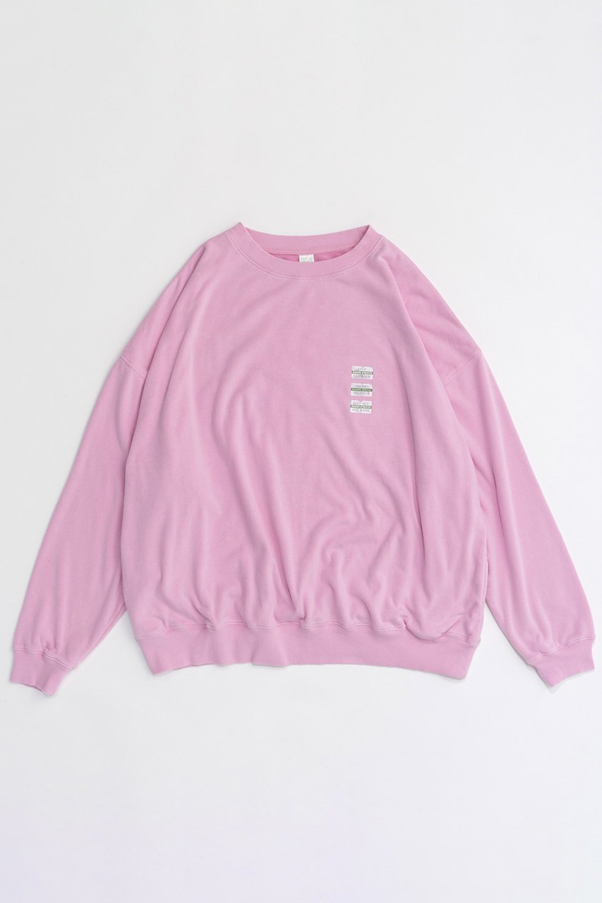 【メゾンスペシャル/MAISON SPECIAL】のDISCUS Collaboration Crew Neck Sweatshirt/DISCUSコラボクルーネックスウェット インテリア・キッズ・メンズ・レディースファッション・服の通販 founy(ファニー) 　ファッション　Fashion　レディースファッション　WOMEN　トップス・カットソー　Tops/Tshirt　シャツ/ブラウス　Shirts/Blouses　パーカ　Sweats　ロング / Tシャツ　T-Shirts　スウェット　Sweat　カットソー　Cut and Sewn　アメリカン　American　インナー　Inner　ヴィンテージ　Vintage　秋　Autumn/Fall　グラフィック　Graphic　ショート　Short　スポーツ　Sports　タイツ　Tights　チェック　Check　ミニスカート　Mini Skirt　メンズ　Mens　レース　Race　冬　Winter　おすすめ　Recommend　PNK(ピンク)|ID: prp329100004047393 ipo3291000000027113570