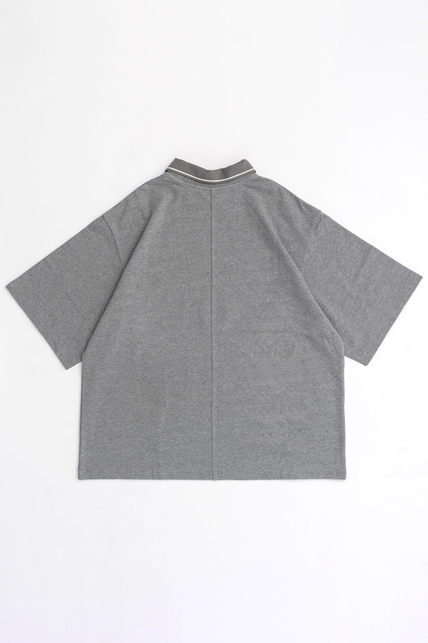 【メゾンスペシャル/MAISON SPECIAL】のFlocky Print Polo Color Theater T-shirt/フロッキープリントポロカラーシアターTEE 人気、トレンドファッション・服の通販 founy(ファニー) 　ファッション　Fashion　レディースファッション　Fashion for Women　トップス・カットソー　Cut & Sew Tops　シャツ・ブラウス・オフィスカジュアル　Elegant Blouses & Button-Ups　ロングTシャツ・Tシャツ　Longline T-Shirts & Tees　カットソー・ベーシックTシャツ　Cut-and-Sewn Tops / Stretch Tees & Basics　おすすめ　Recommended / Our Picks　インナー　Innerwear　カットソー　Cut and Sewn Top　ショート　Short, Short Length　スリーブ　Sleeve, Long Sleeve / Short Sleeve　プリント　Print, Printed Pattern　ポロシャツ　Polo Shirt, Collared Tee　other-5|ID: prp329100004047395 ipo3291000000032896637