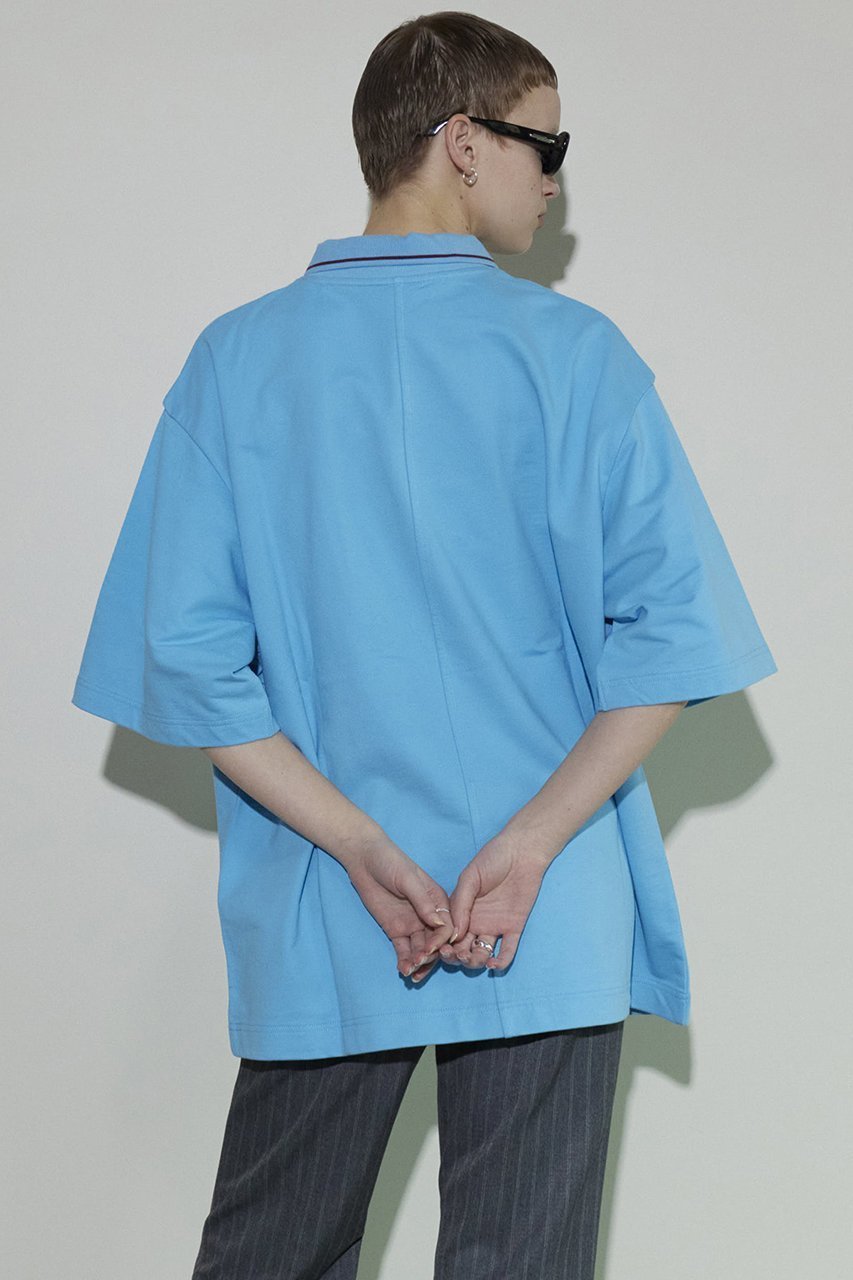 【メゾンスペシャル/MAISON SPECIAL】のFlocky Print Polo Color Theater T-shirt/フロッキープリントポロカラーシアターTEE 人気、トレンドファッション・服の通販 founy(ファニー) 　ファッション　Fashion　レディースファッション　Fashion for Women　トップス・カットソー　Cut & Sew Tops　シャツ・ブラウス・オフィスカジュアル　Elegant Blouses & Button-Ups　ロングTシャツ・Tシャツ　Longline T-Shirts & Tees　カットソー・ベーシックTシャツ　Cut-and-Sewn Tops / Stretch Tees & Basics　おすすめ　Recommended / Our Picks　インナー　Innerwear　カットソー　Cut and Sewn Top　ショート　Short, Short Length　スリーブ　Sleeve, Long Sleeve / Short Sleeve　プリント　Print, Printed Pattern　ポロシャツ　Polo Shirt, Collared Tee　other-7|ID: prp329100004047395 ipo3291000000032896644
