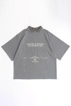 【メゾンスペシャル/MAISON SPECIAL】のFlocky Print Polo Color Theater T-shirt/フロッキープリントポロカラーシアターTEE GRY(グレー)|ID: prp329100004047395 ipo3291000000035934107