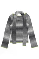 【メゾンスペシャル/MAISON SPECIAL】のWith Muffler Gradient Knit Tops/マフラー付キグラデーションニットトップス GRY(グレー)|ID: prp329100004047396 ipo3291000000032936559