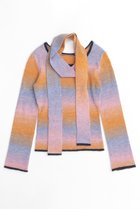 【メゾンスペシャル/MAISON SPECIAL】のWith Muffler Gradient Knit Tops/マフラー付キグラデーションニットトップス ORG(オレンジ)|ID: prp329100004047396 ipo3291000000032936568