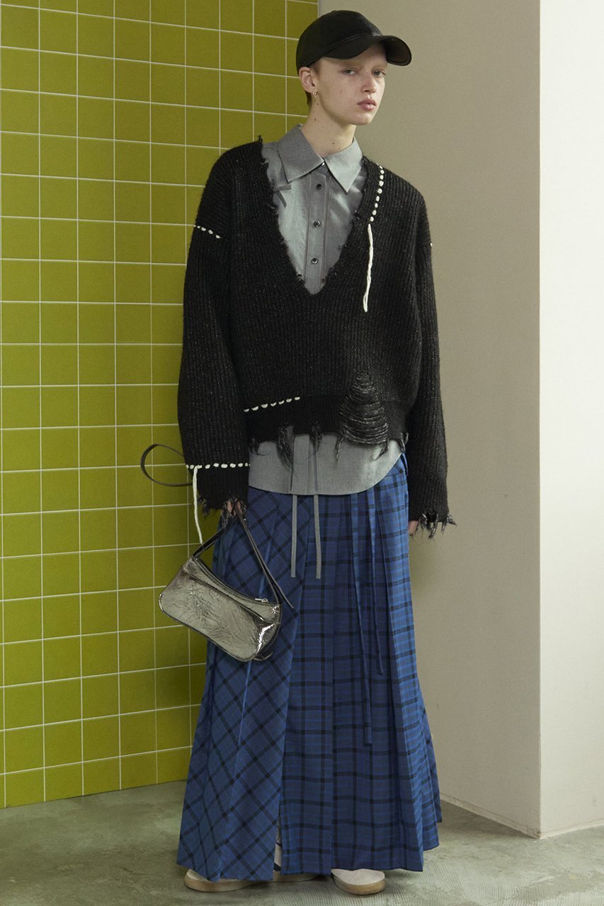 【メゾンスペシャル/MAISON SPECIAL】のLow Waist Maxi Pleated Skirt/ローウエストマキシプリーツスカート 人気、トレンドファッション・服の通販 founy(ファニー) 　ファッション　Fashion　レディースファッション　Fashion for Women　スカート　Skirts　プリーツスカート / 上品フェミニンスタイル　Pleated Skirts　ロングスカート　Long Skirts / Maxi & Midi Skirts　おすすめ　Recommended / Our Picks　スリット　Slit, Slit Detail　チェック　Check, Plaid, Tartan　プリーツ　Pleats, Pleated　ループ　Loop, Loop Knit　ロング　Long, Long-Length　エレガント 上品　Elegant　other-8|ID: prp329100004047401 ipo3291000000032895317