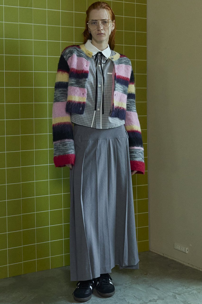 【メゾンスペシャル/MAISON SPECIAL】のLow Waist Maxi Pleated Skirt/ローウエストマキシプリーツスカート 人気、トレンドファッション・服の通販 founy(ファニー) 　ファッション　Fashion　レディースファッション　Fashion for Women　スカート　Skirts　プリーツスカート / 上品フェミニンスタイル　Pleated Skirts　ロングスカート　Long Skirts / Maxi & Midi Skirts　おすすめ　Recommended / Our Picks　スリット　Slit, Slit Detail　チェック　Check, Plaid, Tartan　プリーツ　Pleats, Pleated　ループ　Loop, Loop Knit　ロング　Long, Long-Length　エレガント 上品　Elegant　other-4|ID: prp329100004047401 ipo3291000000036023047