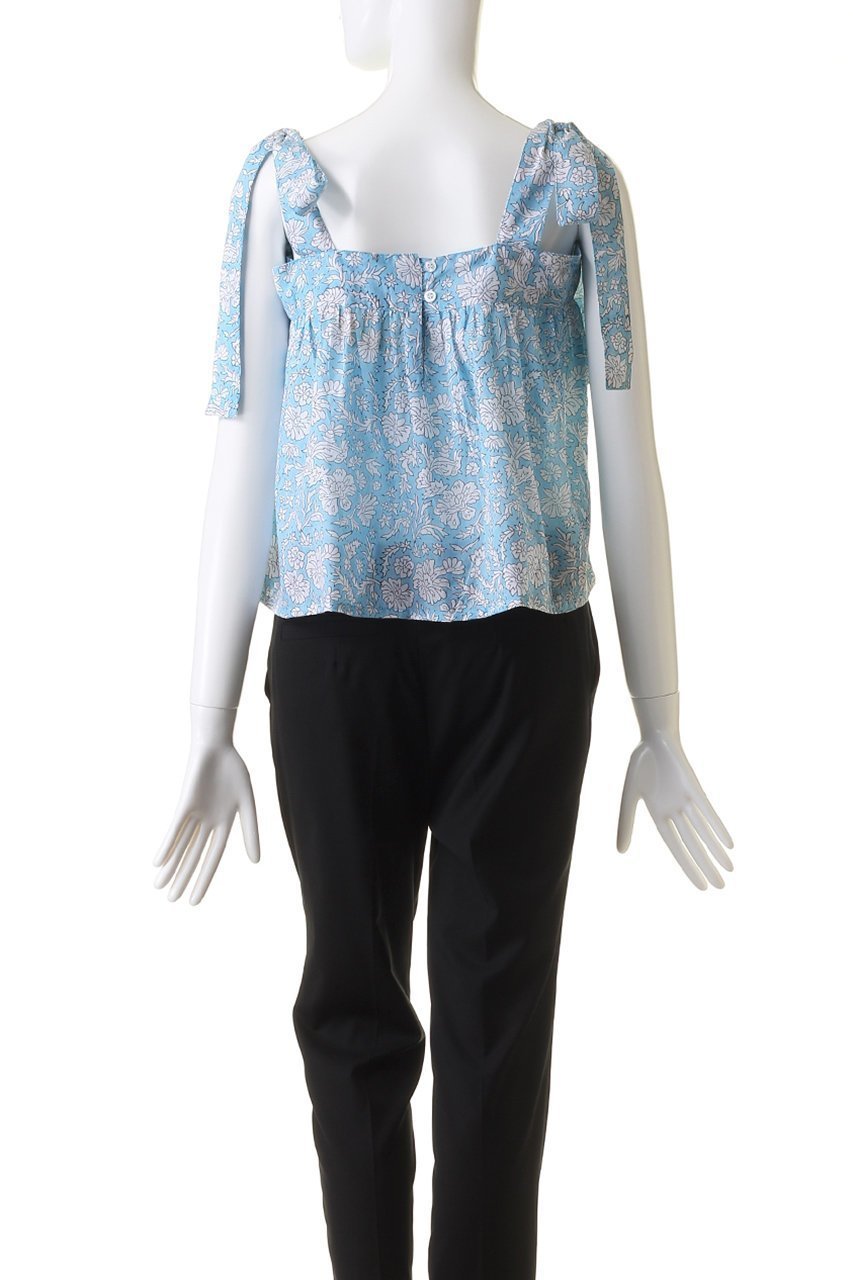 【エスゼット ブロックプリント/SZ Blockprints】のEMMA TANK NILA リボンショルダーブラウス 人気、トレンドファッション・服の通販 founy(ファニー) 　ファッション　Fashion　レディースファッション　Fashion for Women　トップス・カットソー　Cut & Sew Tops　キャミソール&ノースリーブ　Camisoles & Sleeveless Tops　シャツ・ブラウス・オフィスカジュアル　Elegant Blouses & Button-Ups　ショルダー　Shoulder, Shoulder Strap　ノースリーブ　Sleeveless, No-Sleeve　リゾート　Resort, Vacation Style　リボン　Ribbon, Bow　夏　Summer　軽量　Lightweight, Ultra Light　other-4|ID: prp329100004047402 ipo3291000000035823436