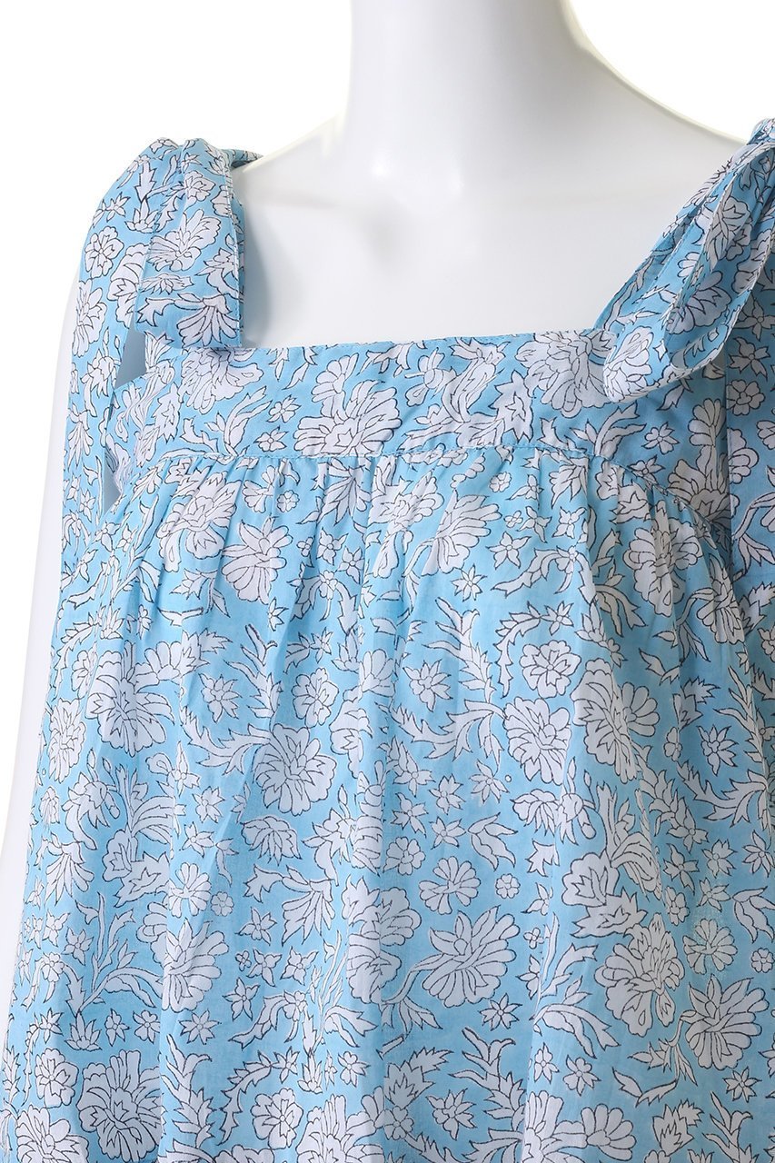 【エスゼット ブロックプリント/SZ Blockprints】のEMMA TANK NILA リボンショルダーブラウス 人気、トレンドファッション・服の通販 founy(ファニー) 　ファッション　Fashion　レディースファッション　Fashion for Women　トップス・カットソー　Cut & Sew Tops　キャミソール&ノースリーブ　Camisoles & Sleeveless Tops　シャツ・ブラウス・オフィスカジュアル　Elegant Blouses & Button-Ups　ショルダー　Shoulder, Shoulder Strap　ノースリーブ　Sleeveless, No-Sleeve　リゾート　Resort, Vacation Style　リボン　Ribbon, Bow　夏　Summer　軽量　Lightweight, Ultra Light　other-5|ID: prp329100004047402 ipo3291000000035823437