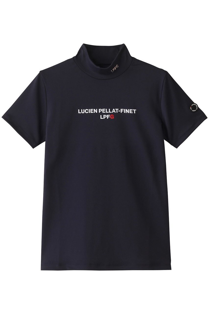 【ルシアン ペラフィネ/lucien pellat finet】の【LUCIEN PELLAT FINET LPFG】ウィメンズ 半袖モックネックシャツ フルオモチーフ インテリア・キッズ・メンズ・レディースファッション・服の通販 founy(ファニー) 　ファッション　Fashion　レディースファッション　WOMEN　トップス・カットソー　Tops/Tshirt　シャツ/ブラウス　Shirts/Blouses　スポーツウェア　Sportswear　スポーツ トップス　Sports Tops　ゴルフ　Golf　サークル　Circle　ストレッチ　Stretch　スポーツ　Sports　ラグジュアリー　Luxury　半袖　Short Sleeve　ネイビー|ID: prp329100004047438 ipo3291000000027113739