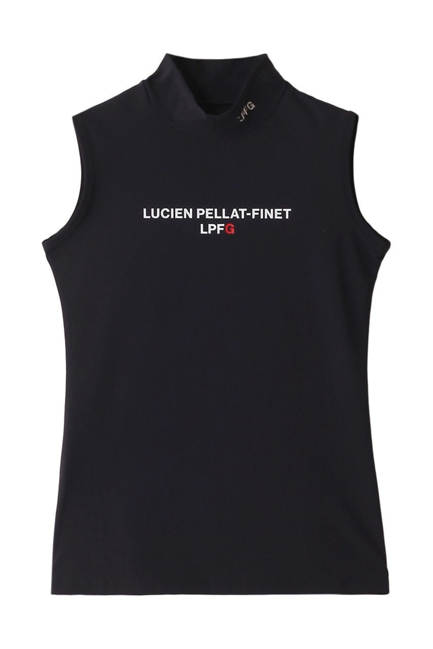 【ルシアン ペラフィネ/lucien pellat finet】の【LUCIEN PELLAT FINET LPFG】ウィメンズ スリーブレスモックネックシャツ インテリア・キッズ・メンズ・レディースファッション・服の通販 founy(ファニー) 　ファッション　Fashion　レディースファッション　WOMEN　トップス・カットソー　Tops/Tshirt　シャツ/ブラウス　Shirts/Blouses　スポーツウェア　Sportswear　スポーツ トップス　Sports Tops　なめらか　Smooth　コンパクト　Compact　ゴルフ　Golf　ストレッチ　Stretch　スポーツ　Sports　フロント　Front　ベーシック　Basic　ワンポイント　One Point　ネイビー|ID: prp329100004047440 ipo3291000000027113747