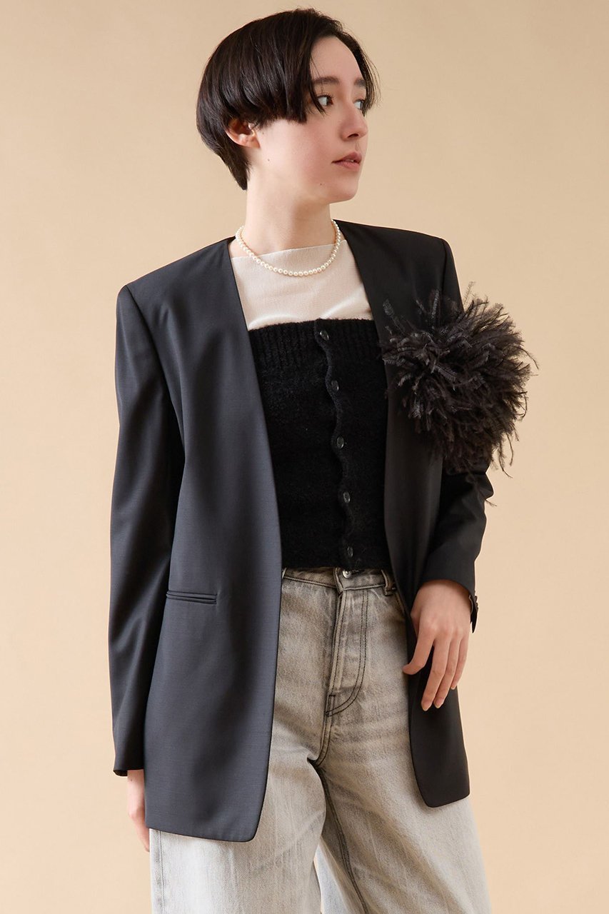 【マルティニーク/martinique】のESSENTIALジャケット(セットアップ可) インテリア・キッズ・メンズ・レディースファッション・服の通販 founy(ファニー) 　ファッション　Fashion　レディースファッション　Fashion for Women　アウター　Coat / Outerwear Collection　レディースジャケット・軽アウター　Jackets　おすすめ　Recommended / Our Picks　ジャケット　Jacket, Outerwear　ストレッチ　Stretch, Stretchy Fabric　セットアップ　Set-Up, Coordinated Outfit　デニム　Denim, Jeans Material　ドレス　Dress, One-Piece　フォーマル　Formal, Dressy　ブラック|ID: prp329100004047448 ipo3291000000032933271