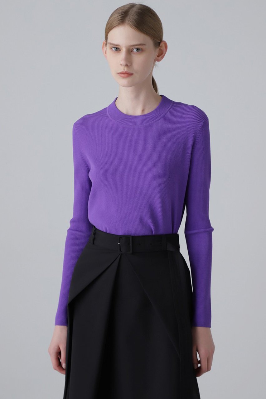 【アドーア/ADORE】のベーシックリブニット 人気、トレンドファッション・服の通販 founy(ファニー)  ファッション Fashion レディースファッション Fashion for Women トップス・カットソー Cut & Sew Tops ニット Knit Tops & Sweaters カジュアルプルオーバー・ニットトップス Pullovers & Knit Tops / Casual Pullovers ストレッチ Stretch, Stretchy Fabric ドレープ Drape, Draping Fabric パープル Purple, Violet リブニット Rib Knit, Ribbed Knit 定番 Standard, Basic Item other-2|ID: prp329100004047463 ipo3291000000034336722