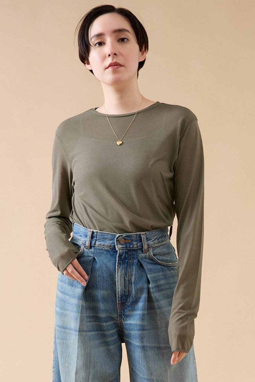 【マルティニーク/martinique】のガーゼクループルオーバー 人気、トレンドファッション・服の通販 founy(ファニー) 　ファッション　Fashion　レディースファッション　Fashion for Women　トップス・カットソー　Cut & Sew Tops　シャツ・ブラウス・オフィスカジュアル　Elegant Blouses & Button-Ups　ロングTシャツ・Tシャツ　Longline T-Shirts & Tees　カジュアルプルオーバー・ニットトップス　Pullovers & Knit Tops / Casual Pullovers　カットソー・ベーシックTシャツ　Cut-and-Sewn Tops / Stretch Tees & Basics　おすすめ　Recommended / Our Picks　インナー　Innerwear　シンプル　Simple, Minimal　ストレッチ　Stretch, Stretchy Fabric　スリーブ　Sleeve, Long Sleeve / Short Sleeve　ロング　Long, Long-Length　 other-1|ID: prp329100004048690 ipo3291000000032889628