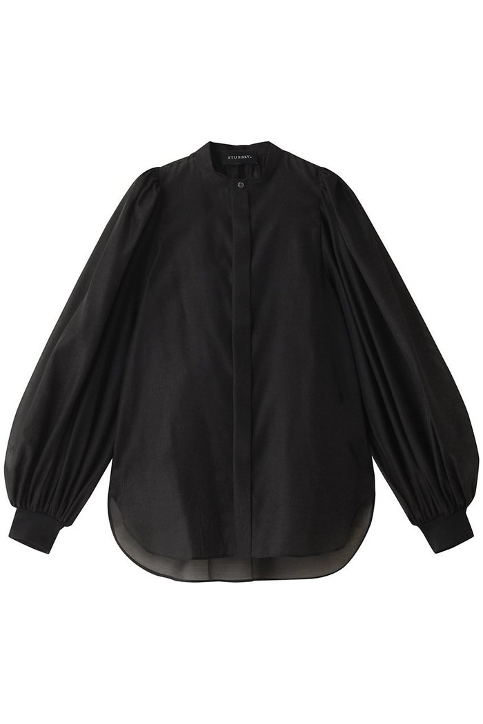 【ヒューエルミュージアム/hueLe Museum】の【STUMBLY】シアーオーガンジーブラウス インテリア・キッズ・メンズ・レディースファッション・服の通販 founy(ファニー) https://founy.com/ ファッション Fashion レディースファッション Fashion for Women トップス・カットソー Cut & Sew Tops シャツ・ブラウス・オフィスカジュアル Elegant Blouses & Button-Ups ギャザー Gathered, Ruffled ショルダー Shoulder, Shoulder Strap スリーブ Sleeve, Long Sleeve / Short Sleeve フェミニン Feminine, Girly ボトルネック Bottle Neck, Mock Neck ロング Long, Long-Length |ID: prp329100004048722 ipo3291000000036400672