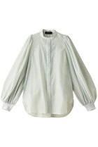 【ヒューエルミュージアム/hueLe Museum】の【STUMBLY】シアーオーガンジーブラウス 人気、トレンドファッション・服の通販 founy(ファニー) ファッション Fashion レディースファッション Fashion for Women トップス・カットソー Cut & Sew Tops シャツ・ブラウス・オフィスカジュアル Elegant Blouses & Button-Ups ギャザー Gathered, Ruffled ショルダー Shoulder, Shoulder Strap スリーブ Sleeve, Long Sleeve / Short Sleeve フェミニン Feminine, Girly ボトルネック Bottle Neck, Mock Neck ロング Long, Long-Length thumbnail ライトグリーン|ID: prp329100004048722 ipo3291000000036842160